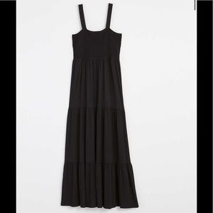 Loft Smocked Tiered Maxi Dress